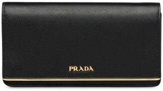 prada mini logo plaque crossbody bolsa