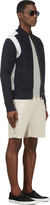 Thumbnail for your product : Moncler Gamme Bleu Navy Cotton & Neoprene Zip-Up