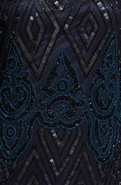 Thumbnail for your product : Pisarro Nights Beaded Long Sleeve Short Dress