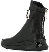 Thumbnail for your product : Balmain logo plaque ankle boots