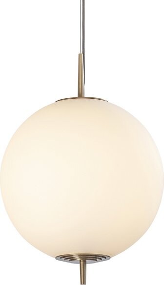 J. Adams & Co. Nova Globe Pendant Light in White