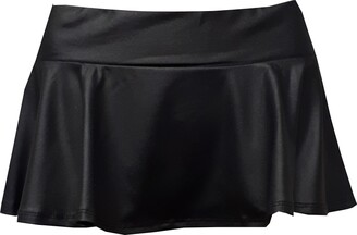 Style Plus New HOT Ladies Girls JUST 10" Wet Look Micro Mini Skaters Skirt  Size 4 to 20 (16) Black - ShopStyle
