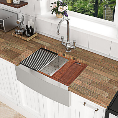 Goodeed Farmhouse Apron Front Kitchen Sink