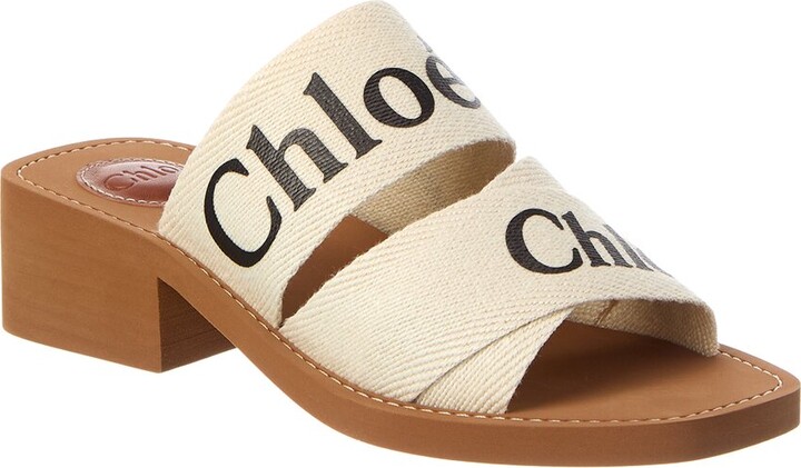 Chloé Woody Linen Sandal