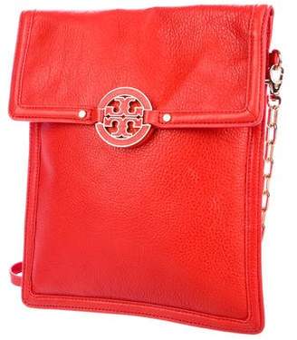 Tory Burch Grained Leather Chain-Link Crossbody Bag