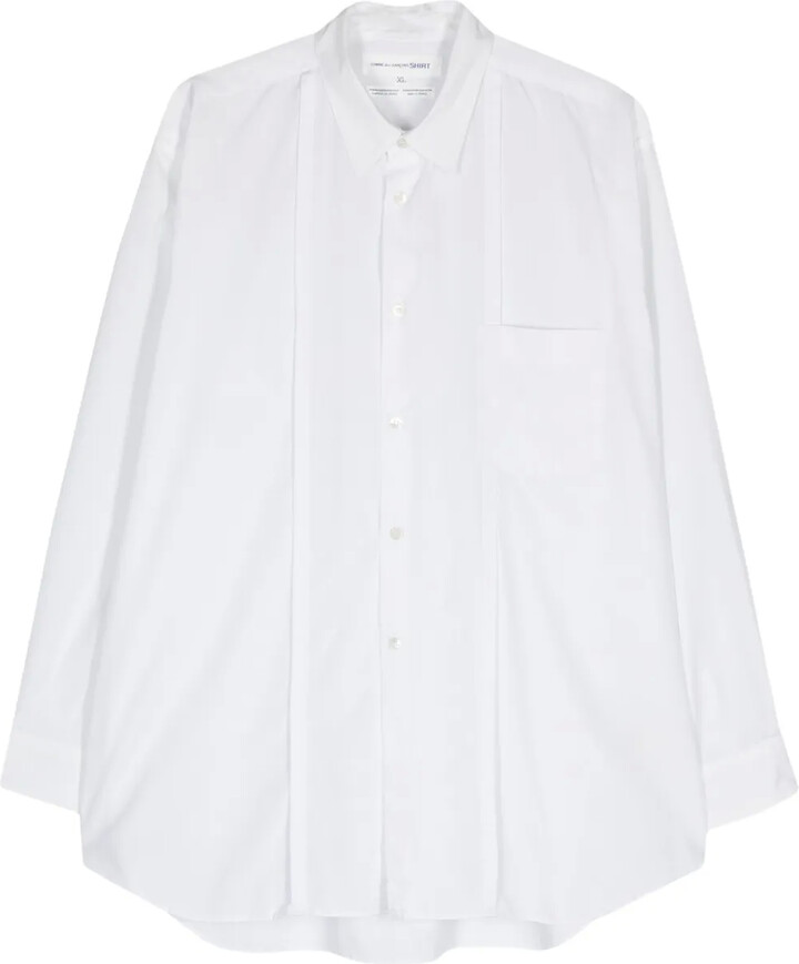 Comme Des Garçons Pre-Owned 2000s Seam-Detail Button-Up Shirt