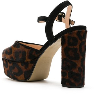 Eva Leopard Platform Sandals