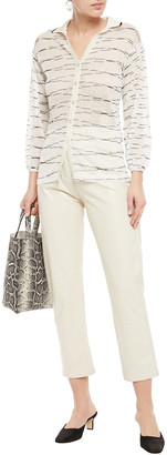 Missoni Crochet-knit Linen And Cotton-blend Shirt
