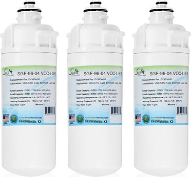 Swift Green Filters SGF-96-04 VOC-L-S-B Compatible Commercial Water Filter for EV9634-06, 3 Pack