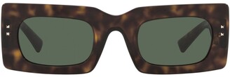 Valentino Eyewear V-logo rectangle frame sunglasses