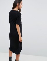 Thumbnail for your product : ASOS Maternity TALL Curved Hem Dress with Half Sleeve