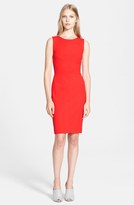 Thumbnail for your product : Narciso Rodriguez Cutout Detail Ribbed Jersey Sheath Dress