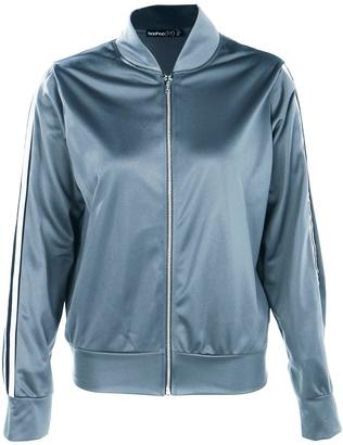 boohoo Holly Fit Sports Luxe Bomber Jacket