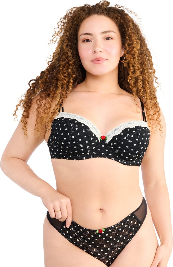 Parade Mesh Lace Demi Bra Set, Sizes X to 3XL