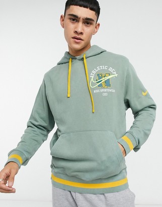 Nike Class of '72 hoodie with print in washed khaki - ShopStyle