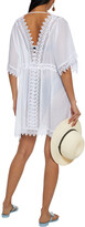 Thumbnail for your product : Charo Ruiz Ibiza Alaya Crocheted Lace-trimmed Cotton-blend Voile Coverup