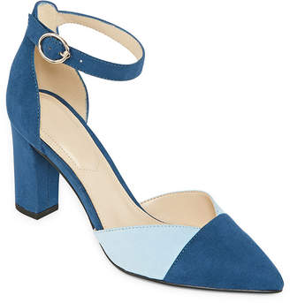 palizzio womens harwill pumps buckle square toe block heel