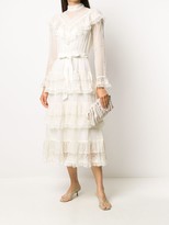 Thumbnail for your product : Zimmermann Glassy frilled lace midi dress
