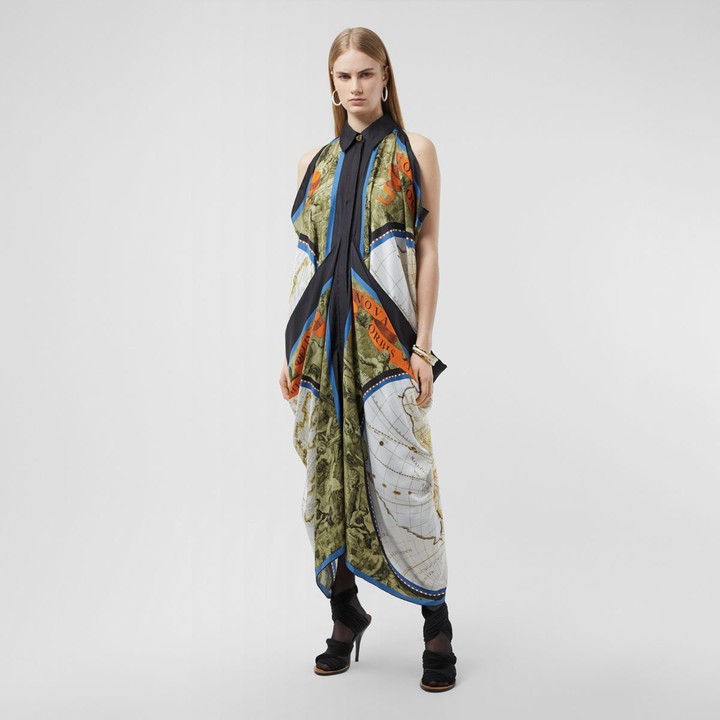 burberry silk dress