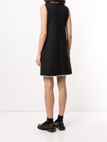 Thumbnail for your product : Paule Ka Contrast Piping Mini Dress