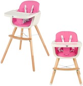 Thumbnail for your product : Costway Babyjoy 3 in 1 Convertible Wooden High Chair Baby Toddler Highchair w/ - 20.5" x 21.5" x 36"