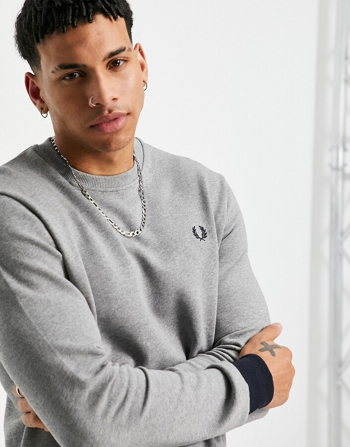 Fred perry contrast panel sweatshirt Clearance