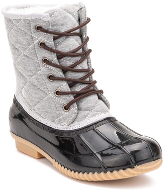 gray duck boots