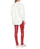 Thumbnail for your product : MSGM Faux patent leather shirt