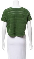 Thumbnail for your product : Torn By Ronny Kobo Perforated Crop Top
