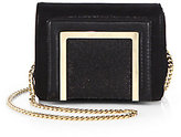 Thumbnail for your product : Jimmy Choo Ava Shimmer Mixed-Media Chain Shoulder Bag
