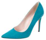 Thumbnail for your product : Sarah Jessica Parker Suede Pointed-Toe Pumps