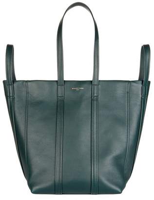 Balenciaga Leather Laundry Tote Bag