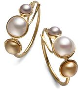 Thumbnail for your product : Majorica 6MM, 8MM & 10MM Mabe Pearl Hoop Earrings/1"