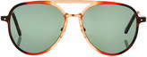 Thumbnail for your product : Grey Ant Praph Acetate Aviator Sunglasses, Red
