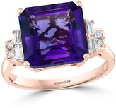 Thumbnail for your product : Effy Amethyst (5-7/8 ct. t.w.) & Diamond (1/8 ct. t.w.) Statement Ring in 14k Rose Gold