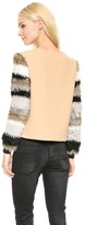 Thumbnail for your product : Opening Ceremony Keaton Fur Sleeve Pullover