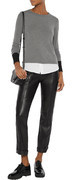 Thumbnail for your product : Bailey 44 Keaton cotton-blend poplin and stretch-jersey top