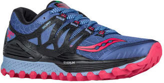 Saucony Women's Xodus ISO Trail Running Shoe - Denim/Black/Pink Running Shoes