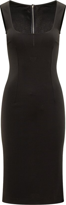 Dolce & Gabbana Square Neck Sleeveless Dress