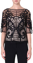 Thumbnail for your product : Temperley London Cartroux sheer embroidered top