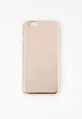 Missguided Rose Gold High Shine iPhone 6 Case