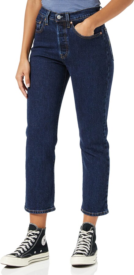 Levi's 501 Crop Women's Jeans Salsa Stonewash (Blue) 32 28 - ShopStyle