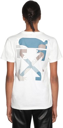 Off-White Logo Print Cotton Jersey T-shirt