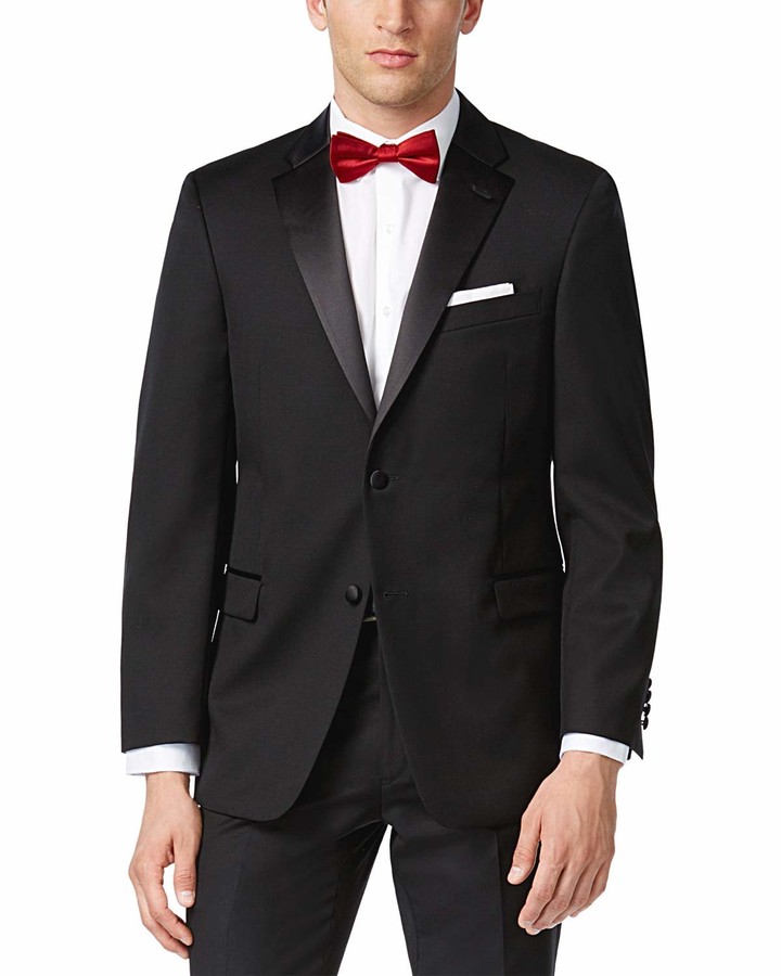 Tommy Hilfiger Mens Modern Fit Tuxedo Separate-Custom Jacket and Pant Selection