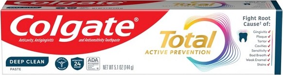 Colgate ColgateTotalActivePreventionDeepCleanToothpaste-Mint-5.1oz
