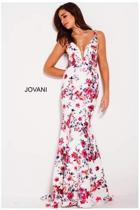 Jovani Floral Prom Gown