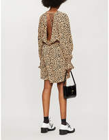 Thumbnail for your product : Baum und Pferdgarten Aemiley leopard-print crepe mini dress