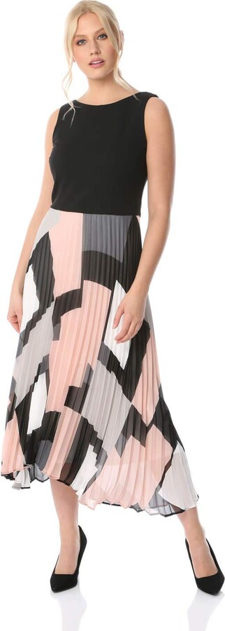 roman pleated dress