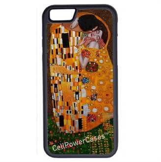 Gustav CellPowerCases CellPowerCasesTM The Kiss by Klimit iPhone 6 (4.7) V1 Black Case