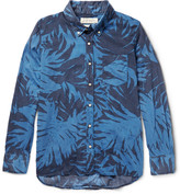 Thumbnail for your product : Remi Relief Button-Down Collar Printed Cotton-Voile Shirt